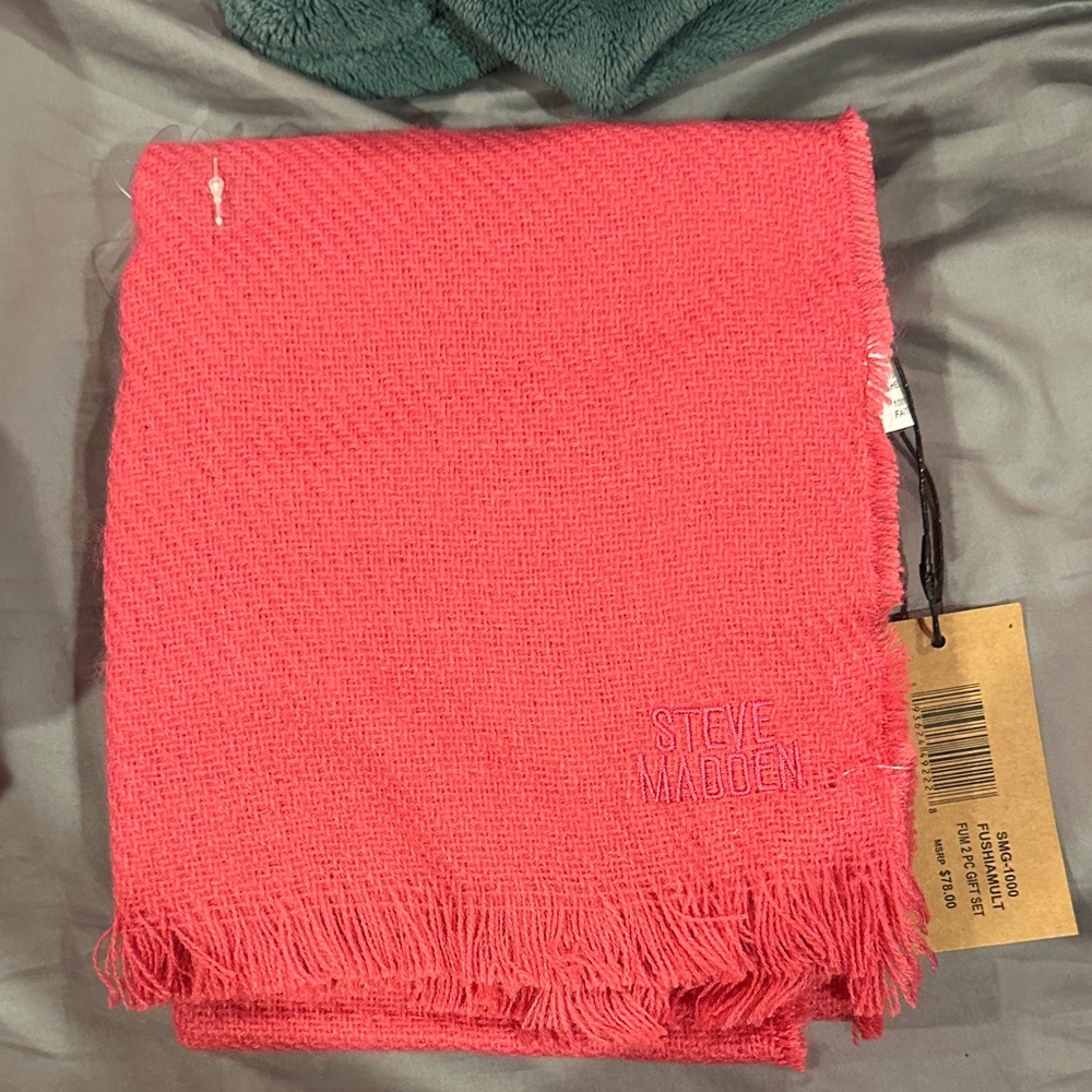 Steve Madden Vibrant Pink Scarf